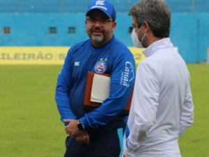  Enderson Moreira comanda primeiro treino após retorno ao Bahia 